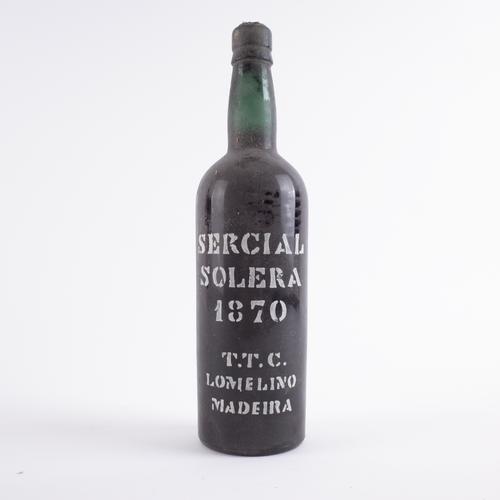 ONE BOTTLE SERCIAL, SOLERA 1870,  T.T.C. LOMELINO