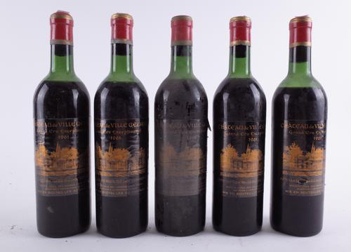 FIVE BOTTLES CHÂTEAU DE VILLEGEORGE, HAUT-MÉDOC 1961