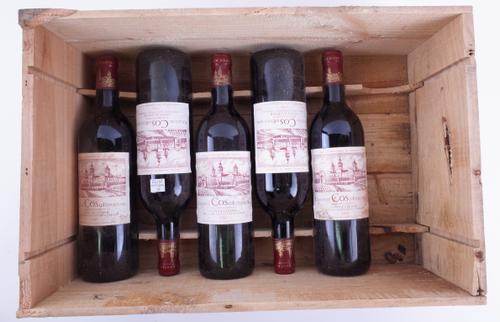 FIVE BOTTLES OWC CHÂTEAU COS D'ESTOURNEL, 2ÈME CRU CLASSÉ, ST ESTÈPHE, CB 1983