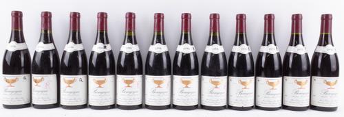 TWELVE BOTTLES BOURGOGNE ROUGE, DOMAINE GROS-FRÈRE ET SOEUR, 1996