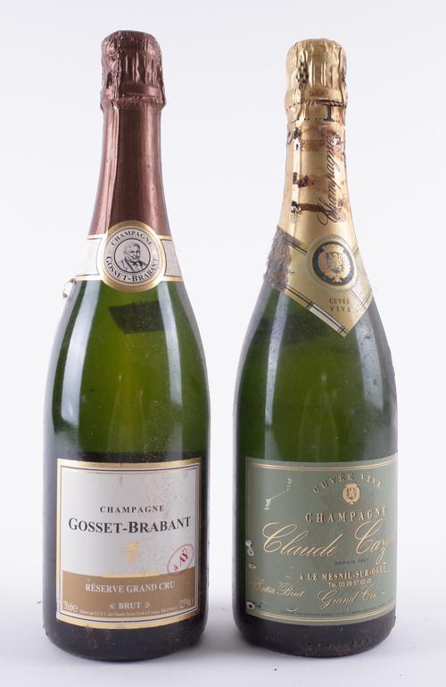 TWO BOTTLES NON-VINTAGE CHAMPAGNE