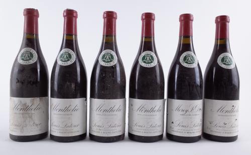 SIX BOTTLES OF RED BURGUNDY