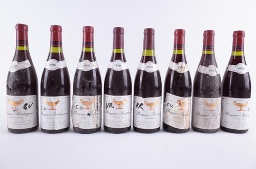 EIGHT BOTTLES BOURGOGNE PASSETOUGRAIN, DOMAINE GROS FRÈRE ET SOEUR 1990
