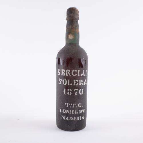 ONE BOTTLE SERCIAL, SOLERA 1870,  T.T.C. LOMELINO