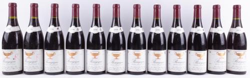 TWELVE BOTTLES BOURGOGNE ROUGE, DOMAINE GROS-FRÈRE ET SOEUR, 1996