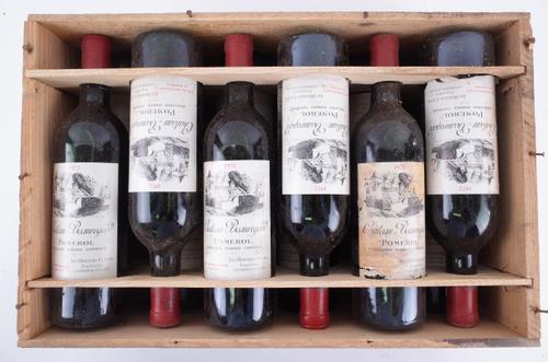TWELVE BOTTLES OWC CHÂTEAU BEAUREGARD, POMEROL, CB 1972