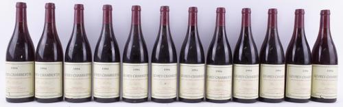 TWELVE BOTTLES GEVREY-CHAMBERTIN, EN BILLARD, DOMAINE ALAIN BURGUET, 1994