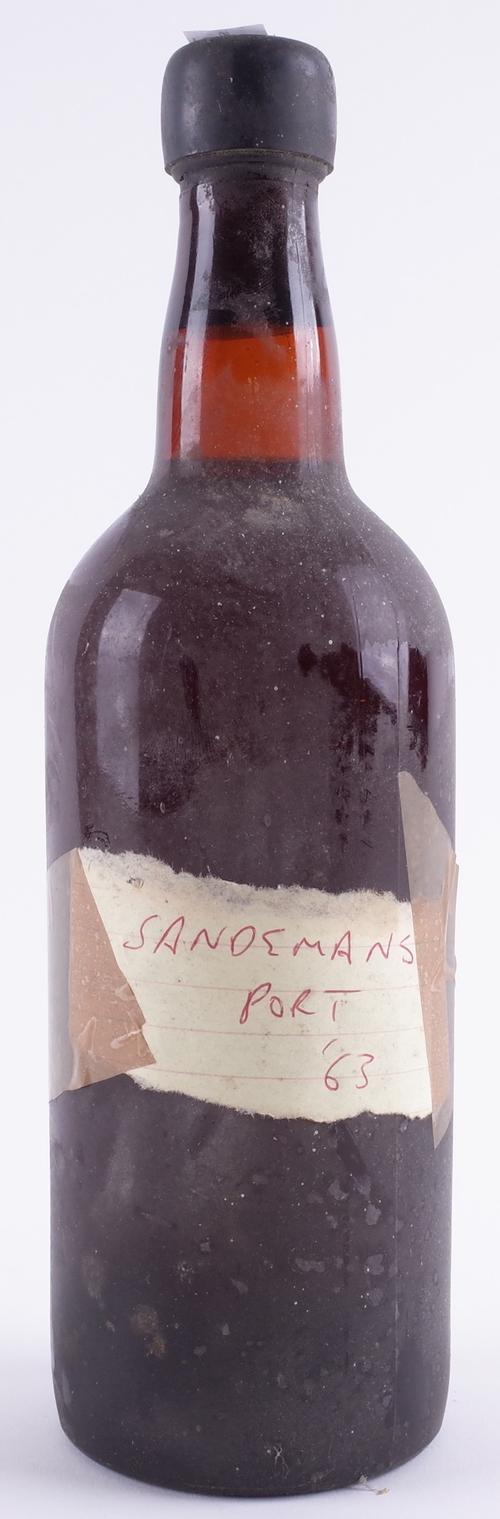 ONE BOTTLE BELIEVED SANDEMAN 1963 VINTAGE PORT
