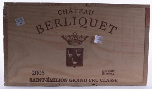 TWELVE BOTTLES OWC CHÂTEAU BERLIQUET ST EMILION, GRAND CRU, ST EMILION CB 1985