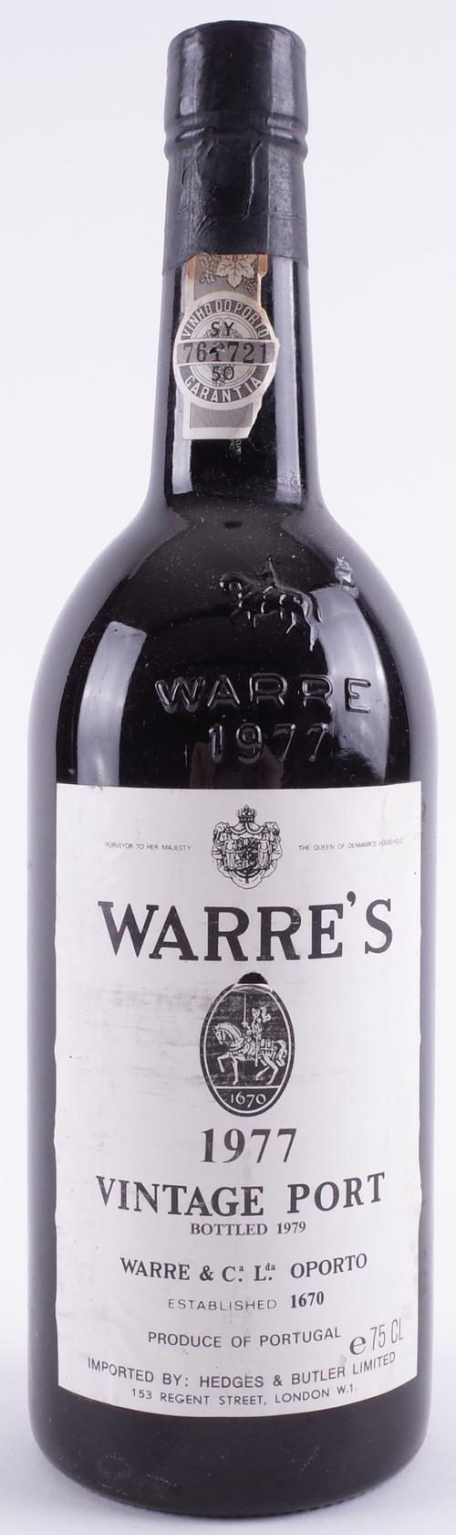 ONE BOTTLE WARRE 1977 VINTAGE PORT