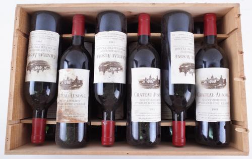 TWELVE BOTTLES OWC CHATEAU AUSONE, IER CRU CLASSÉ, ST EMILION, CB 1983