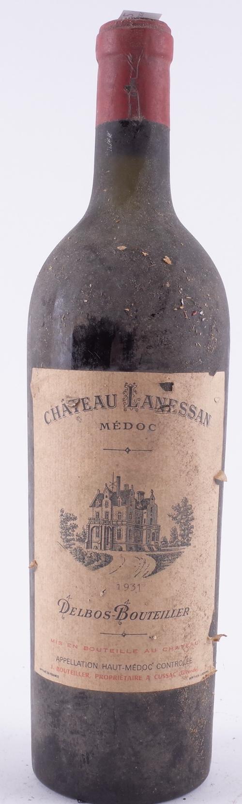 ONE BOTTLE CHÂTEAU LANESSAN, CRU BOURGEOIS, HAUT-MÉDOC 1931