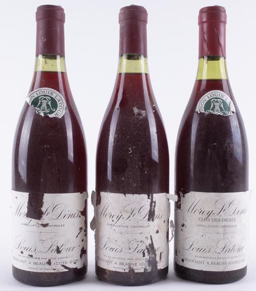 THREE BOTTLES OF RED BURGUNDY