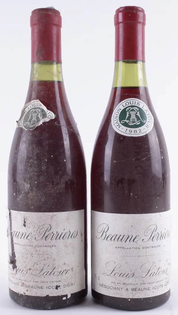 TWO BOTTLES OF LOUIS LATOUR BEAUNE PERRIERES BURGUNDY (2)