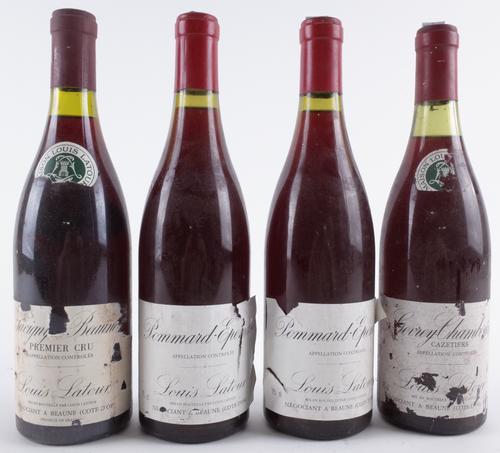 FOUR BOTTLES OF RED BURGUNDY