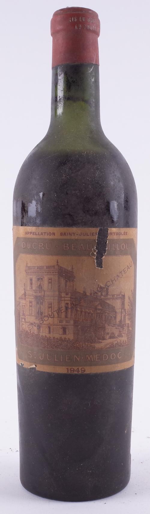 ONE BOTTLE CHÂTEAU DUCRU-BEAUCAILLOU, 2ÈME CRU CLASSÉ, ST. JULIEN  1949