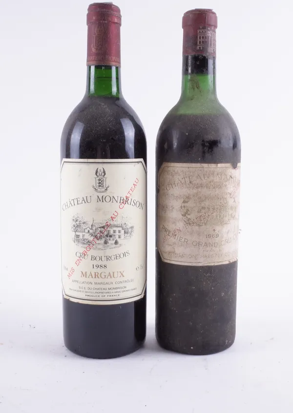 TWO BOTTLES OF RED BORDEAUX