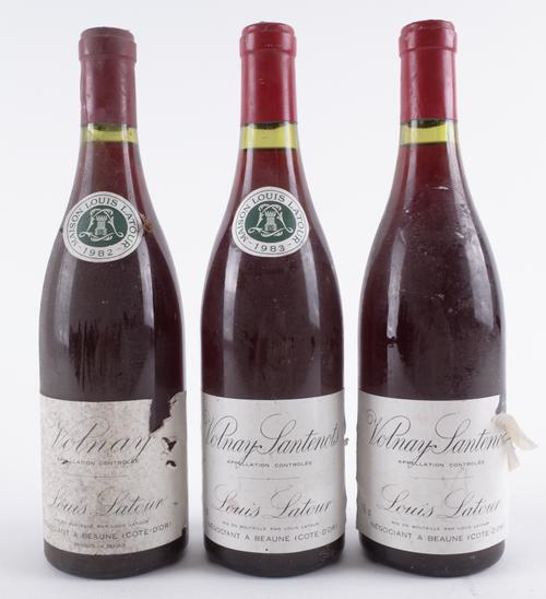 THREE BOTTLES OF RED BURGUNDY