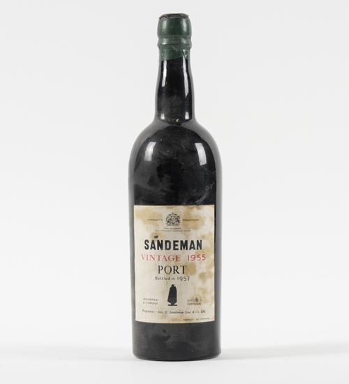 A BOTTLE OF SANDEMAN VINTAGE PORT 1955