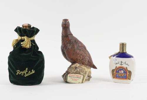 A ROYAL DOULTON FAMOUS GROUSE DECANTER (3)