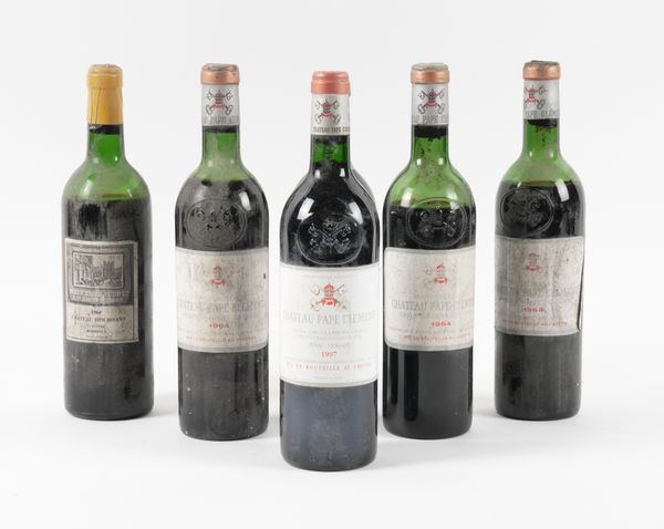 THREE BOTTLES OF CHATEAU PAPE CLEMENT 1964 AND ONE 1997 (6)