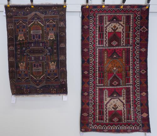 AN AFGHAN BELUCHISTAN RUG AND AN AFGHAN BELUCHE RUG (2)
