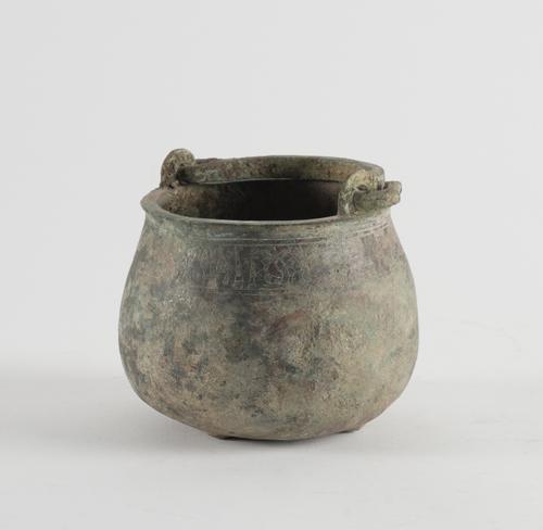 A KHORASAN SMALL BRONZE BUCKET