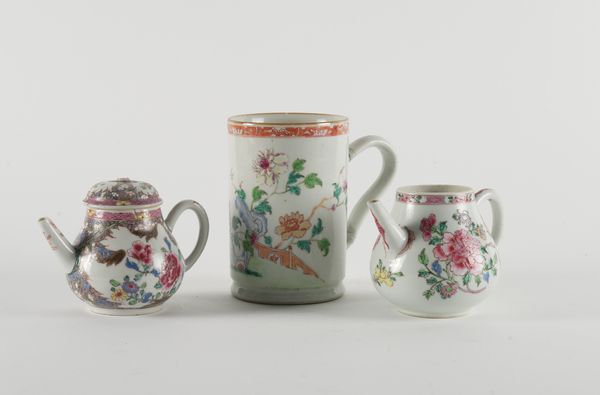 A SMALL GROUP OF CHINESE FAMILLE ROSE EXPORT PORCELAIN  (4)