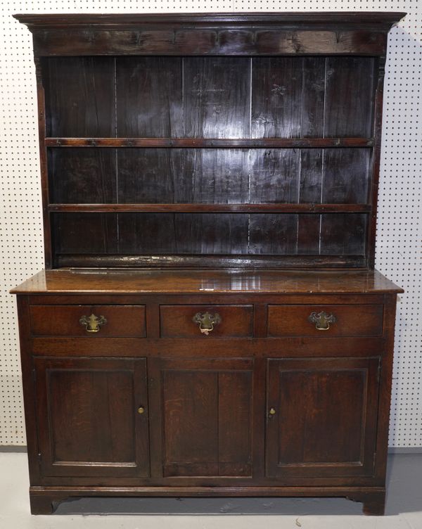 AN 18TH CENTURY OAK DRESSER