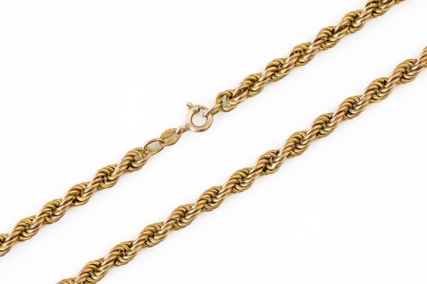 A 9CT ROPE CHAIN