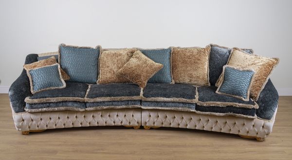 ZANABONI; AN ITALIAN CONCAVE SOFA