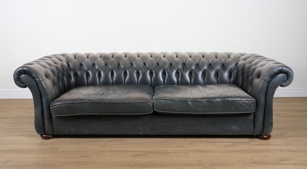 A VICTORIAN STYLE FOUR SEATER CHESTERFIELD SOFA