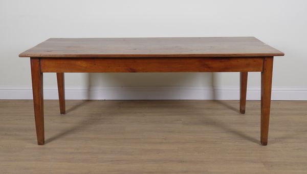 A FRENCH FRUITWOOD RECTANGULAR DINING TABLE