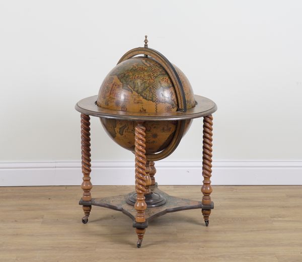 A 20TH CENTURY GLOBE DRINKS CABINET