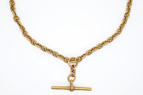 AN 18CT GOLD ANCHOR CHAIN LINK WATCH ALBERT CHAIN