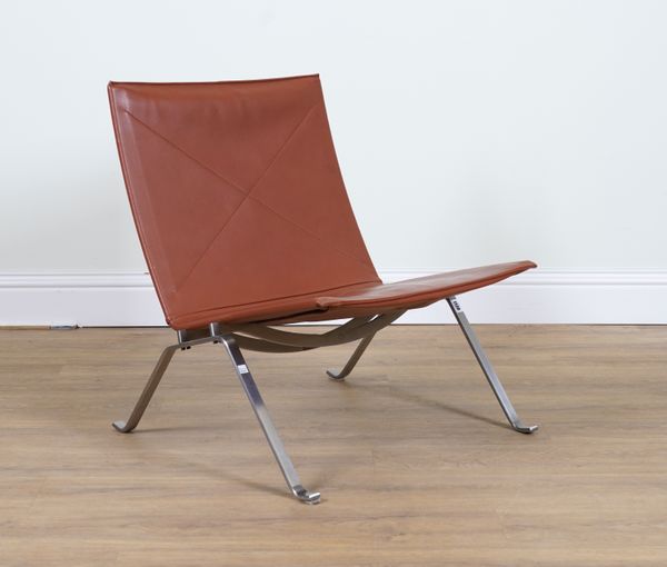 REPUBLIC OF FRITZ HANSEN DESIGNED BY POUL KJAERHOLM; A PK22 EASY CHAIR