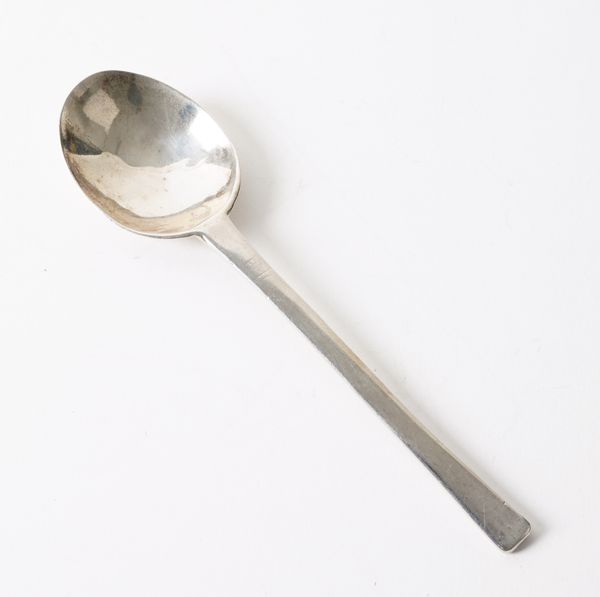 A MID 17TH CENTURY SILVER PURITAN SPOON