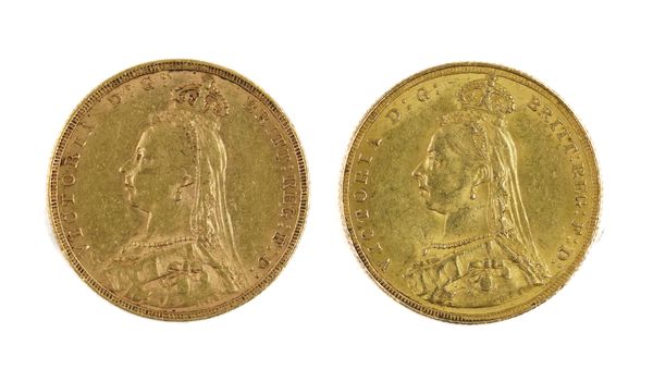 TWO VICTORIA JUBILEE HEAD SOVEREIGNS