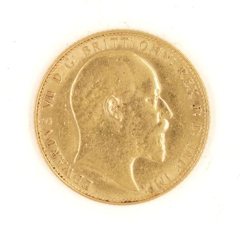 AN EDWARD VII SOVEREIGN