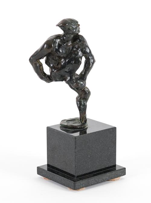 AFTER AUGUSTE RODIN (1840-1917): A BRONZE COPY OF THE FIGURE OF VASLAV NIJINSKY