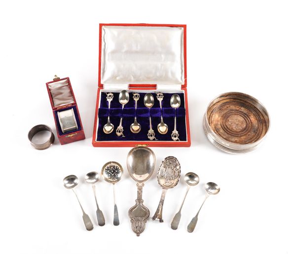 A GROUP OF SILVER AND FOREIGN WARES