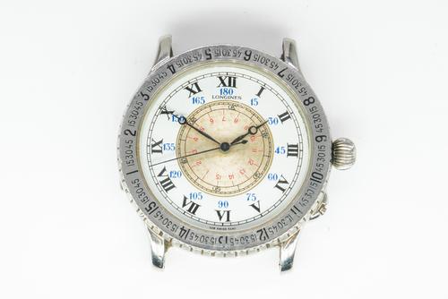 A GENTLEMAN'S STEEL LONGINES WRISTWATCH