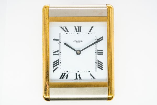 A CARTIER PARIS ALARM CLOCK