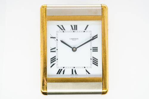 A CARTIER PARIS ALARM CLOCK