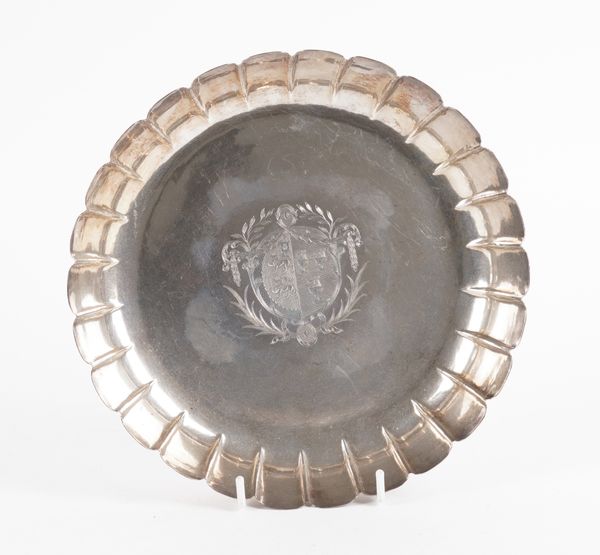 A GEORGE III SILVER STRAWBERRY DISH