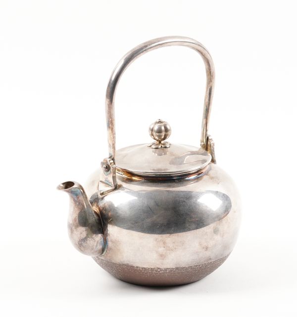 A JAPANESE SILVER TEAPOT