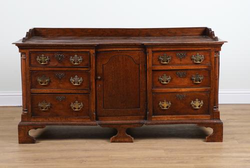 AN 18TH CENTURY OAK DRESSER BASE