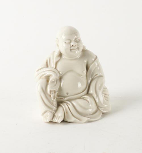 A CHINESE BLANC DE CHINE FIGURE OF BUDDHA