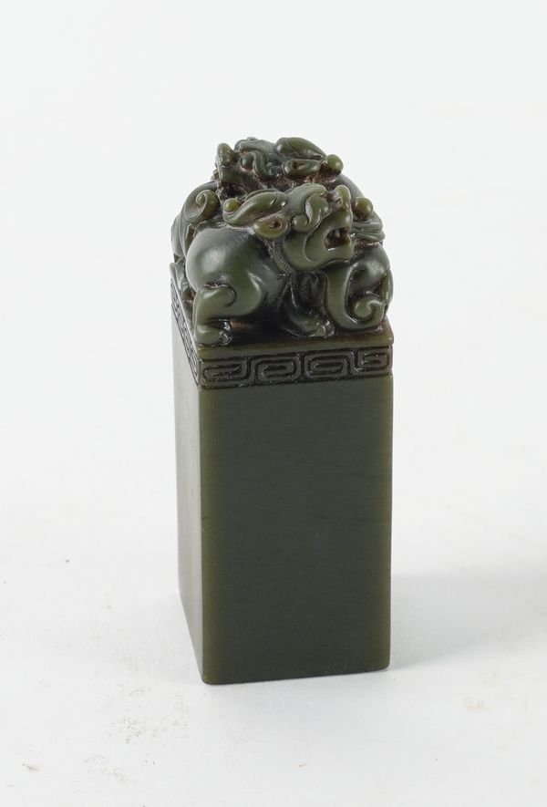 A CHINESE BOWENITE SEAL