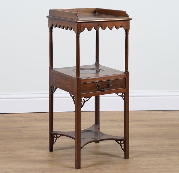 A LATE 18TH CENTURY MAHOGANY NIGHT STAND